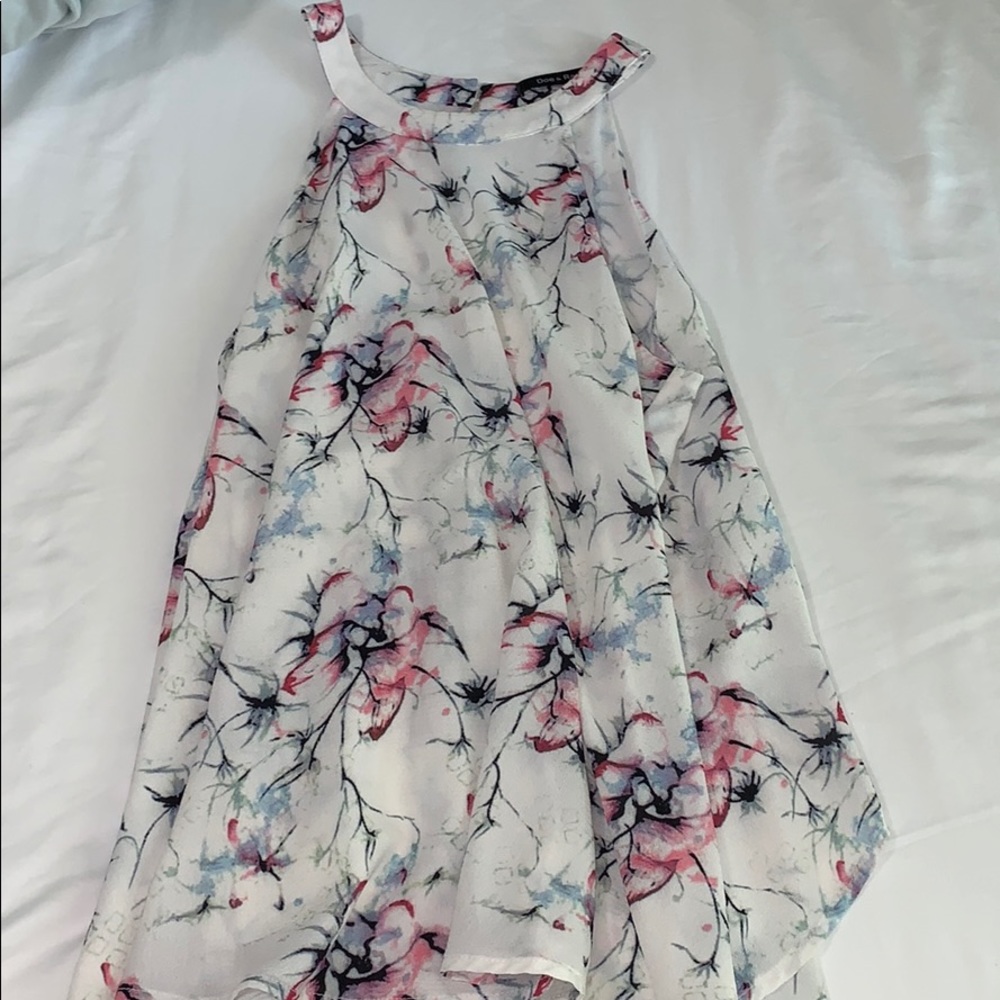 White floral top